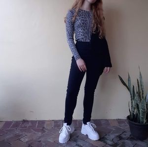 Metallic Leopard Print Shirt